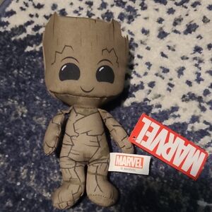 Marvel Brown Groot Plush Figure Stuffed Animal NWT
